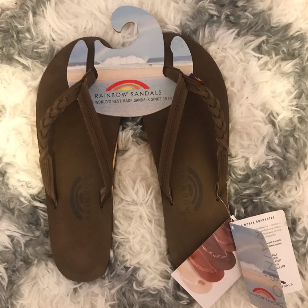 Rainbow flirty braidy women’s sandals